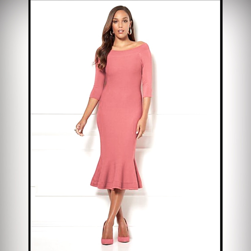 Eva Mendes Mermaid Dress  Dusty Rose Size XL